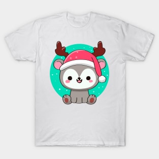 Kawaii animal, christmas T-Shirt